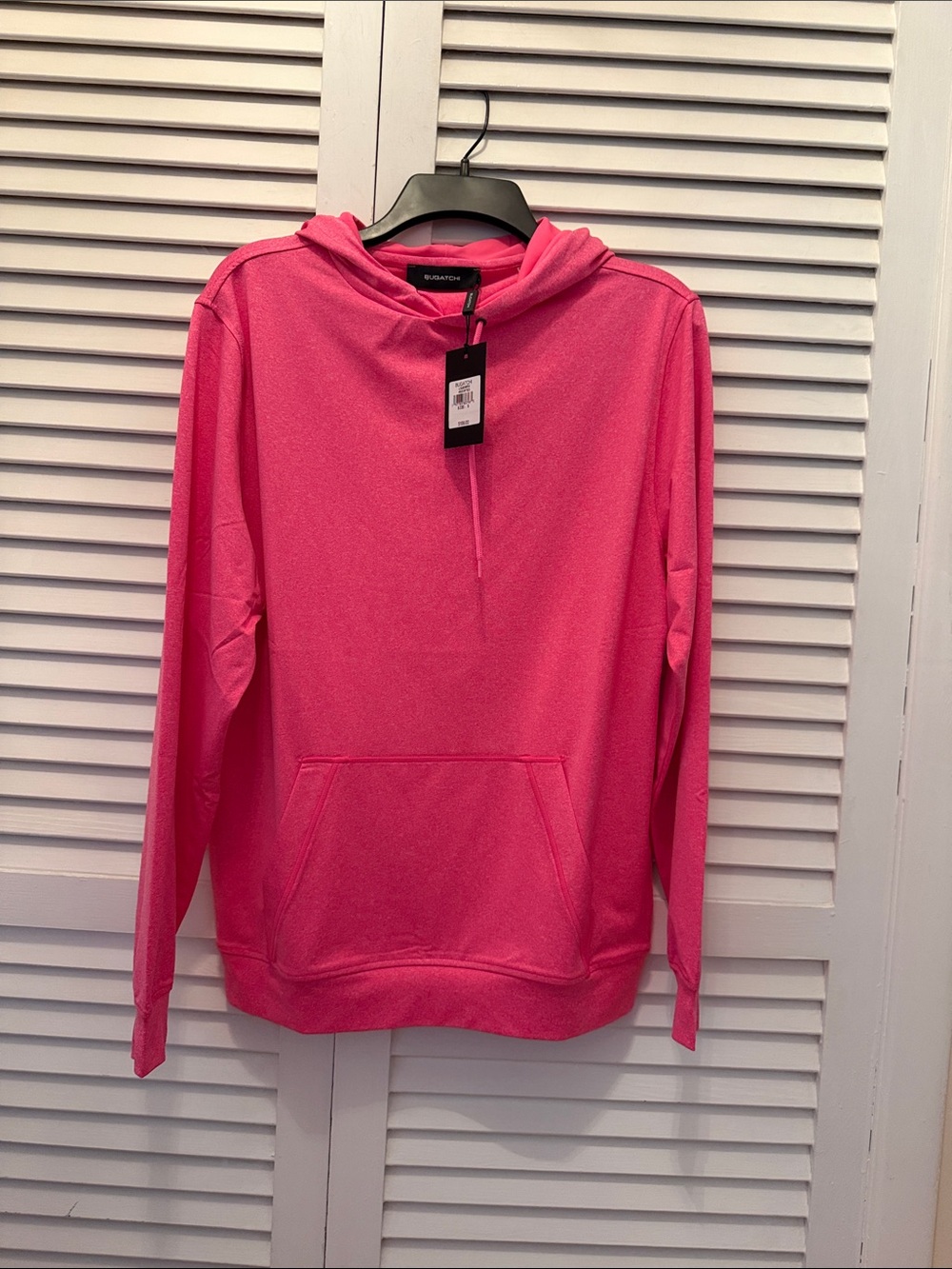 NWT Bugatchi Women's Pink Hooded Pullover Sweater S
